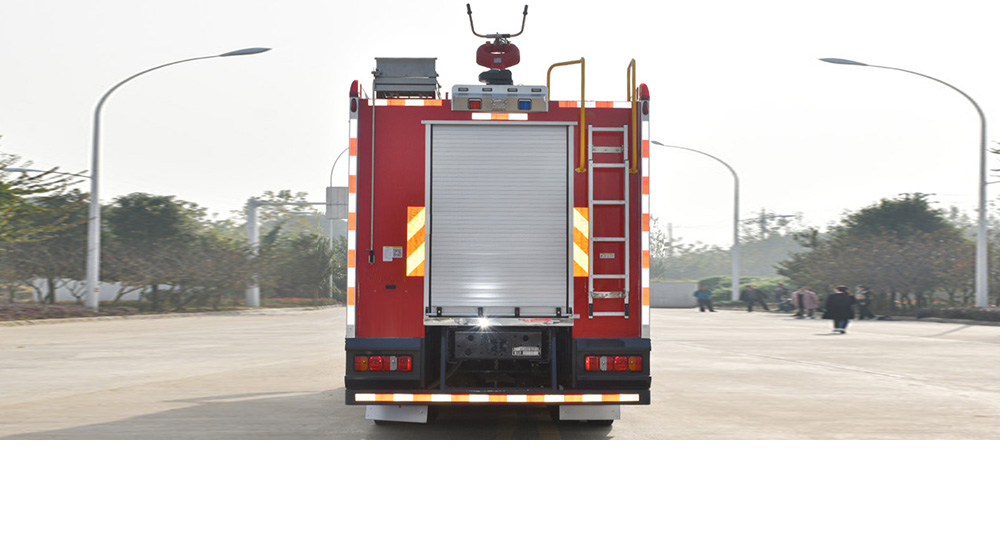 豪沃后双桥干粉泡沫联用消防车图3