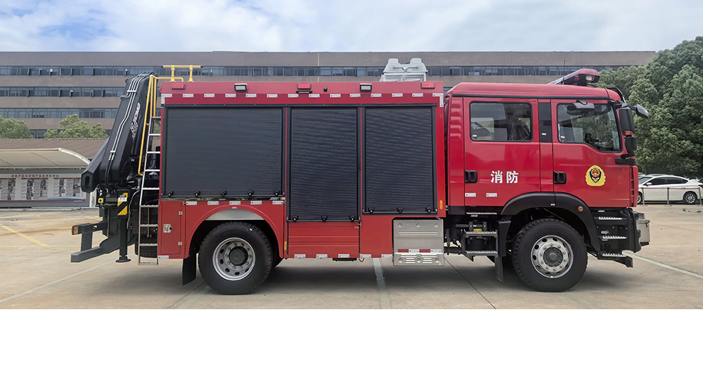 汕德卡单桥抢险救援消防车图3