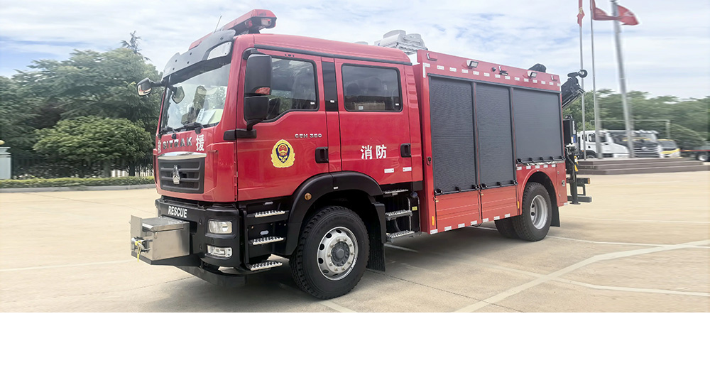 汕德卡单桥抢险救援消防车图1