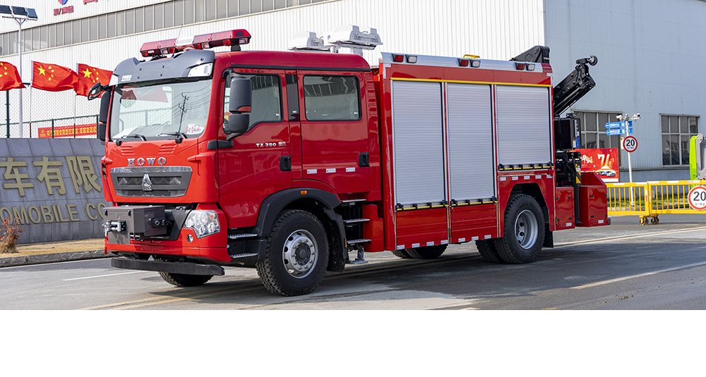 豪沃单桥抢险救援消防车图6