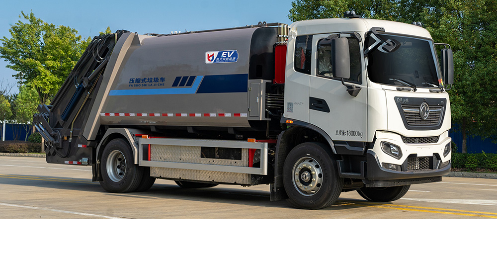 东风天锦纯电压缩式垃圾车图1