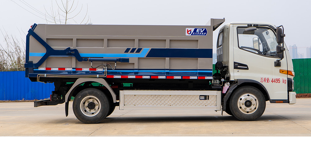 江淮帅铃纯电自卸式垃圾车图3