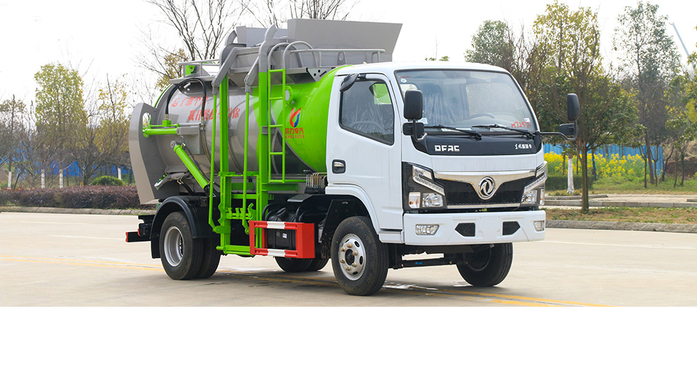 东风D6圆罐餐厨式垃圾车图1