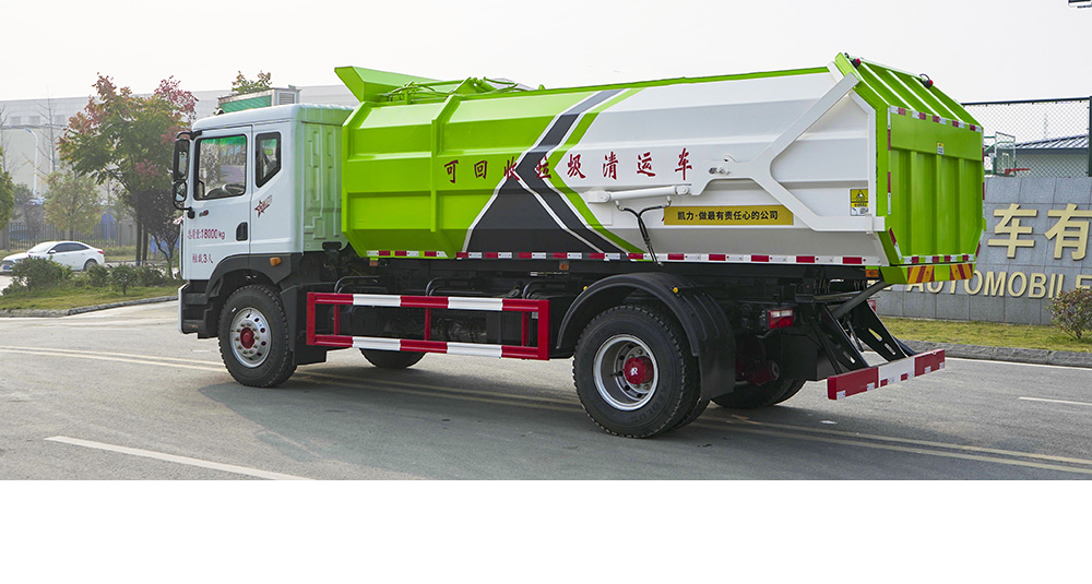 东风D9自装卸式垃圾车 侧装图3