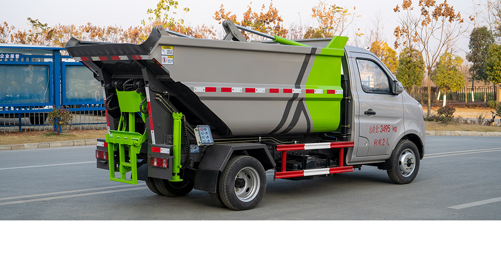 长安自装卸式垃圾车 后装图3