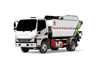 骏铃V3自装卸式垃圾车 后装