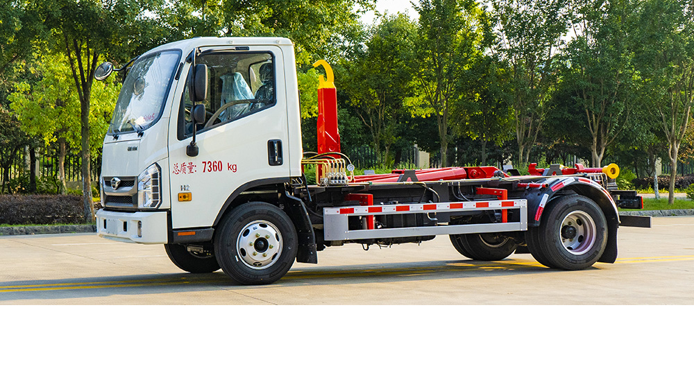 福田H2重载车厢可卸式垃圾车图2