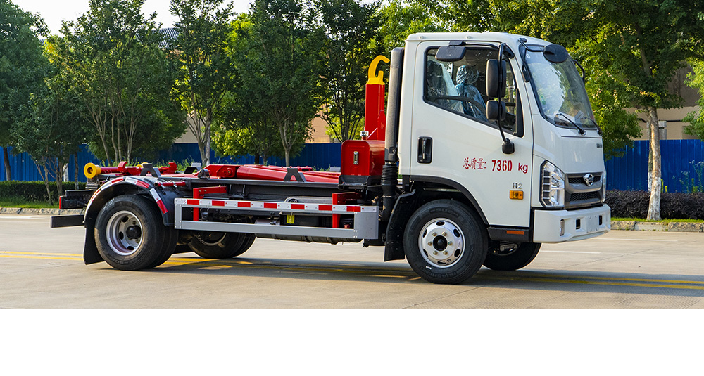 福田H2重载车厢可卸式垃圾车图1