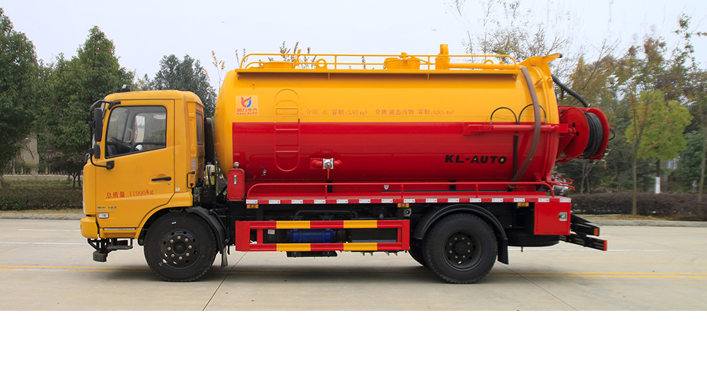 东风天锦清洗吸污车图4